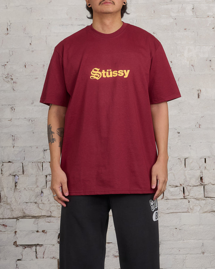 Stussy Reformed T-Shirt Oxblood