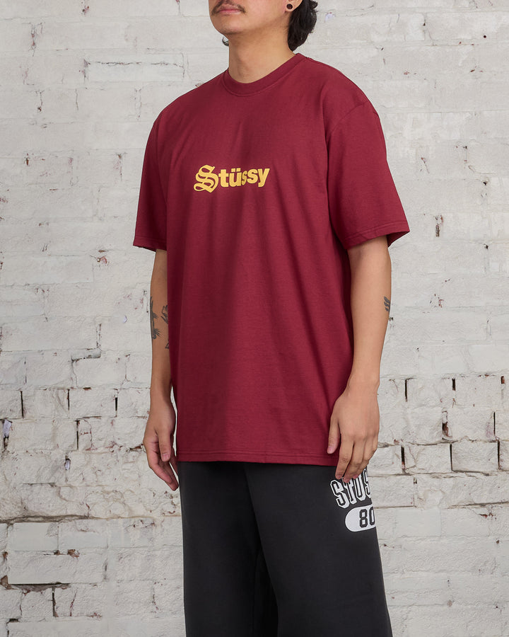 Stussy Reformed T-Shirt Oxblood