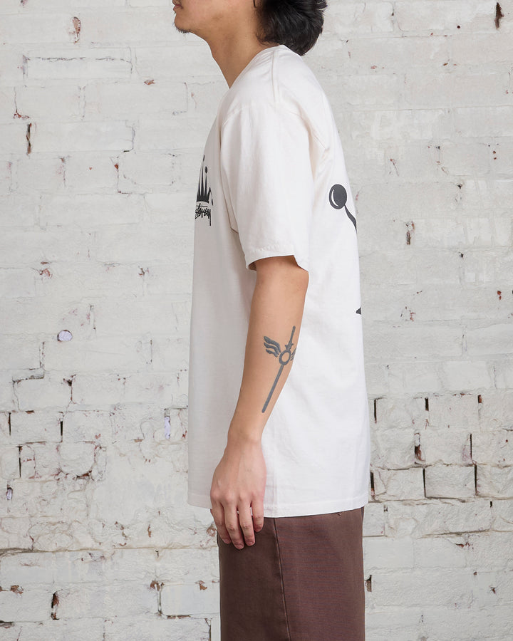 Stussy Regal Crown Pigment Dyed T-Shirt Natural