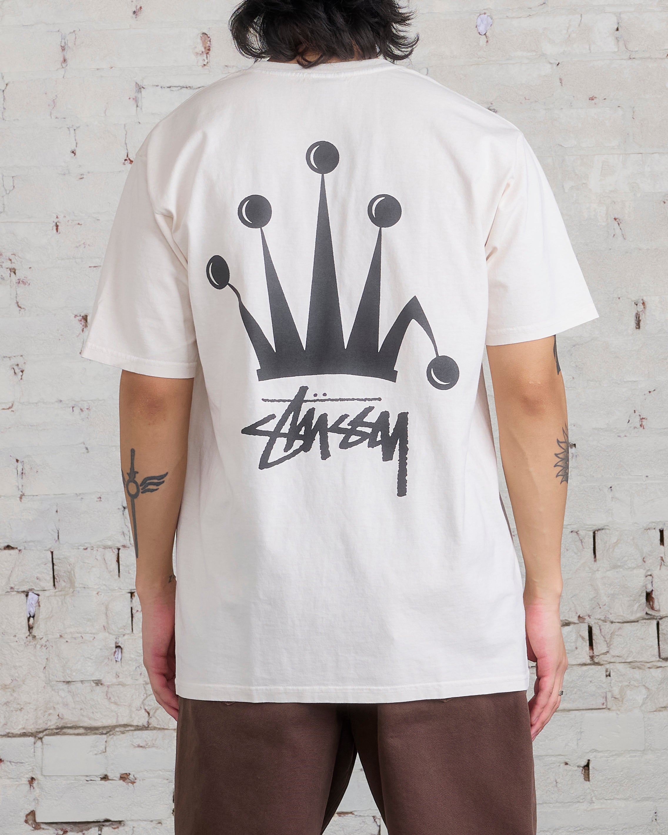 Stussy Regal Crown Pigment Dyed T-Shirt Natural