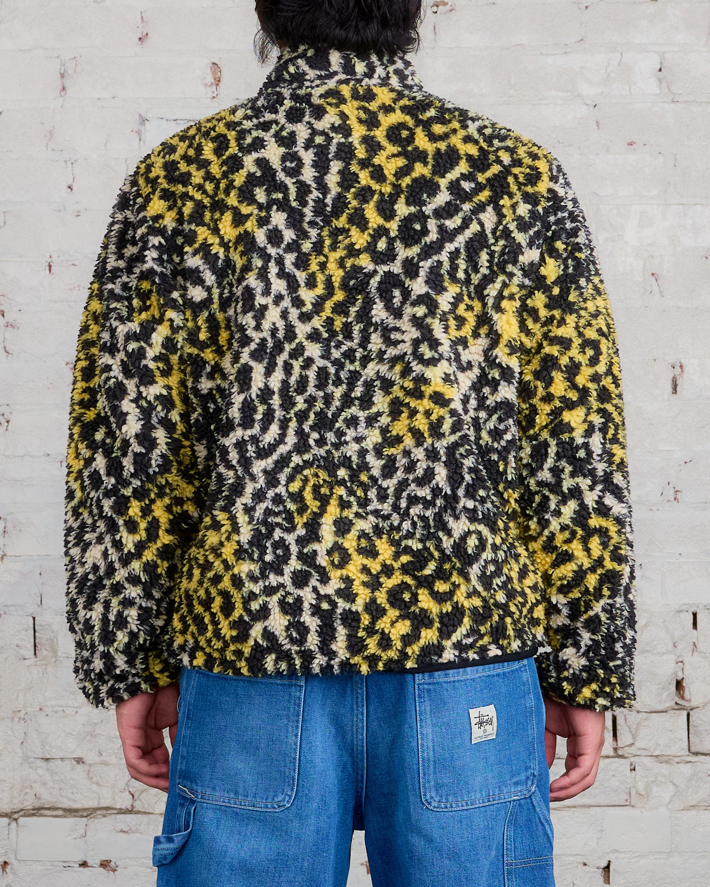 Yellow leopard hot sale print jacket