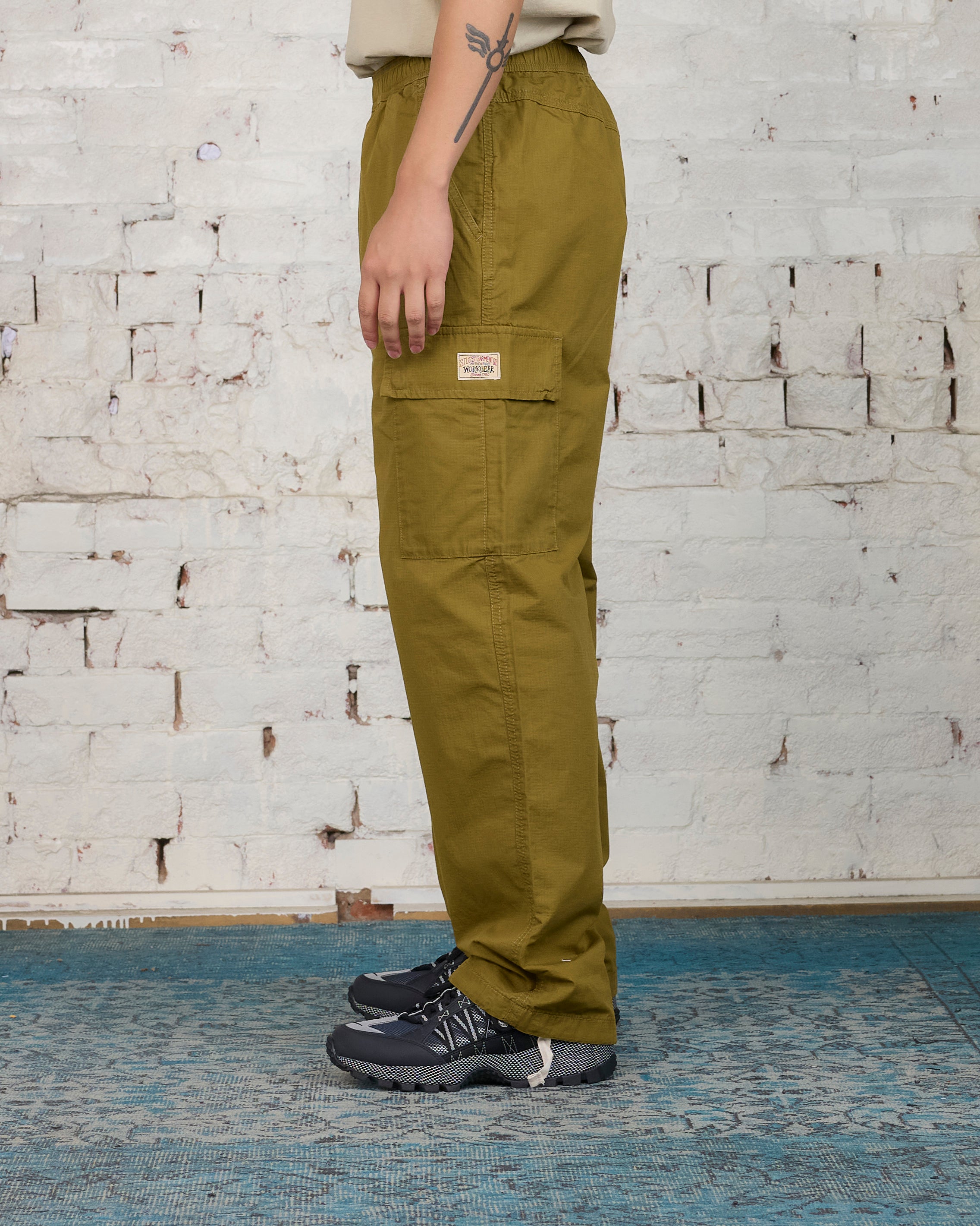 Stussy Ripstop Cargo Beach Pant Lizard – LESS 17