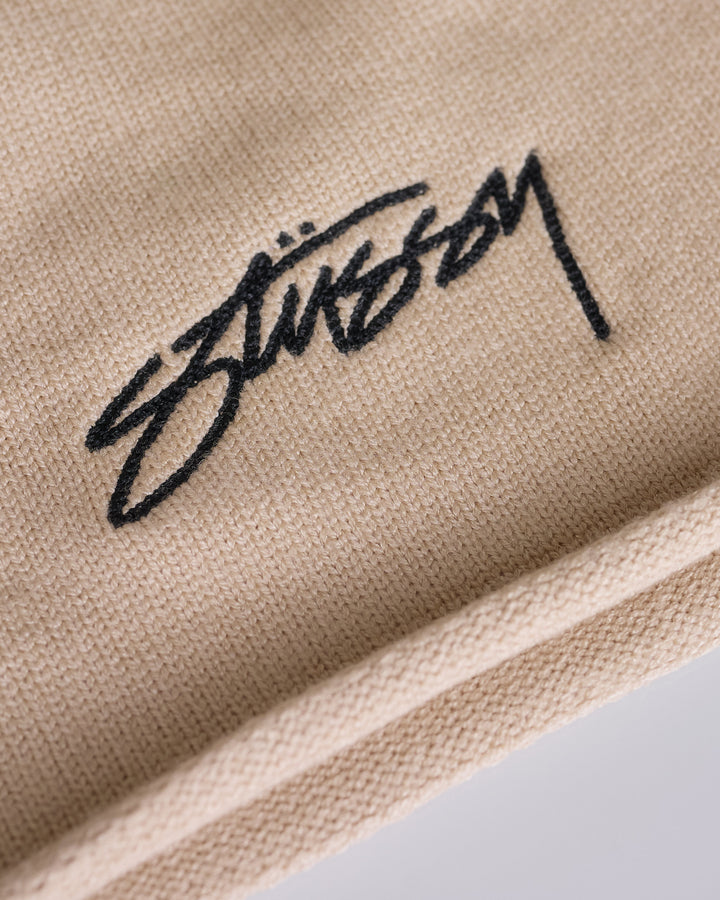 Stussy Rolled Edge Skullcap Beanie Bone