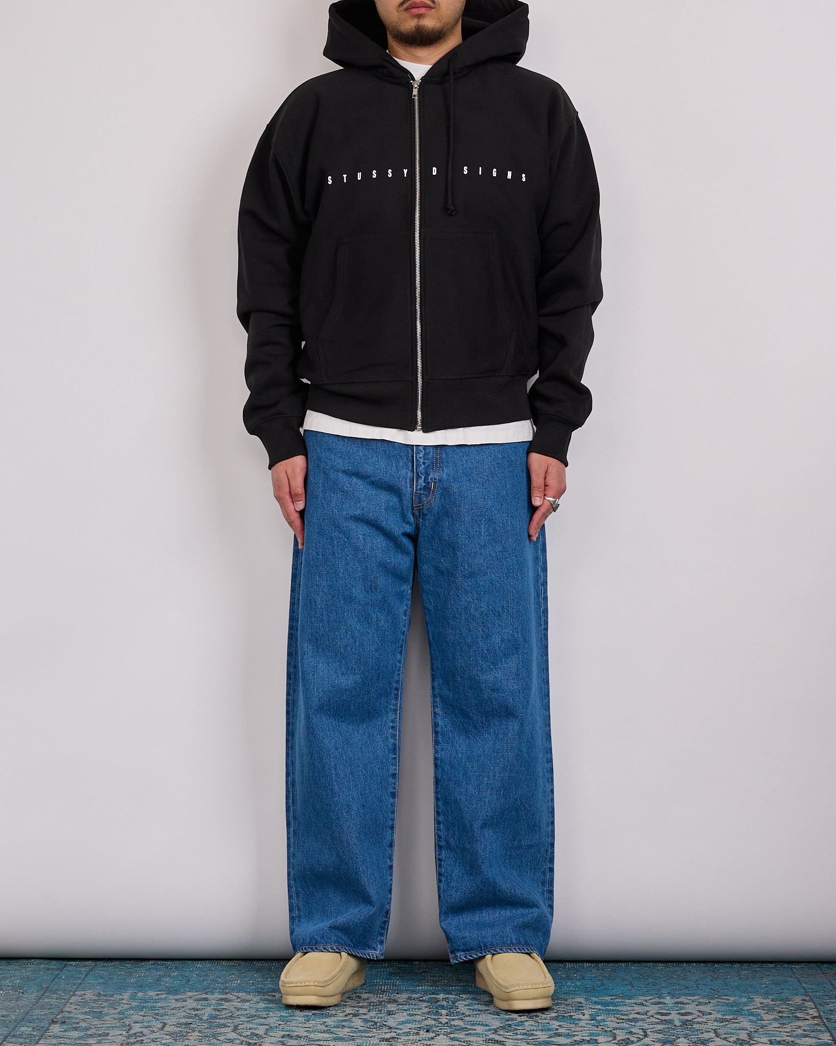 【STUSSY】 フーディー　ブラック　S Stussy S Box Zip Hoodie Black – LESS 17