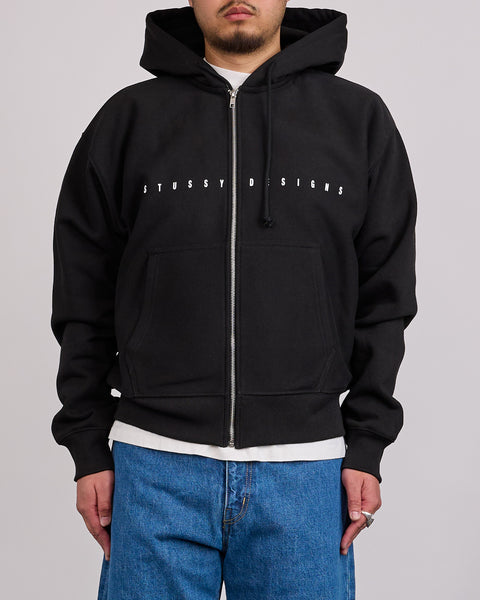 Stussy S Box Zip Hoodie Black – LESS 17