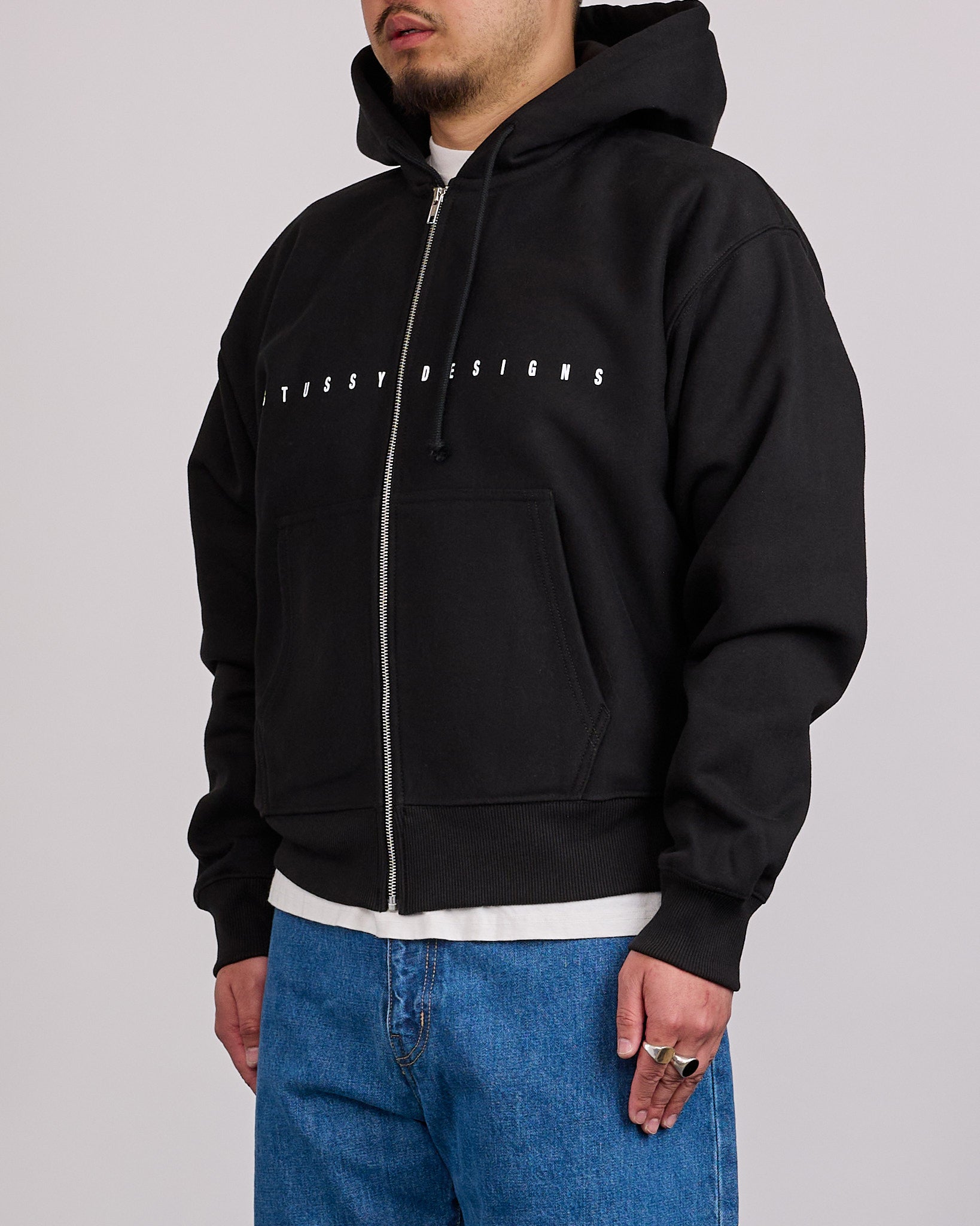 Stussy S Box Zip Hoodie Black – LESS 17 Stussy S Box Zip Hoodie Black – LESS 17