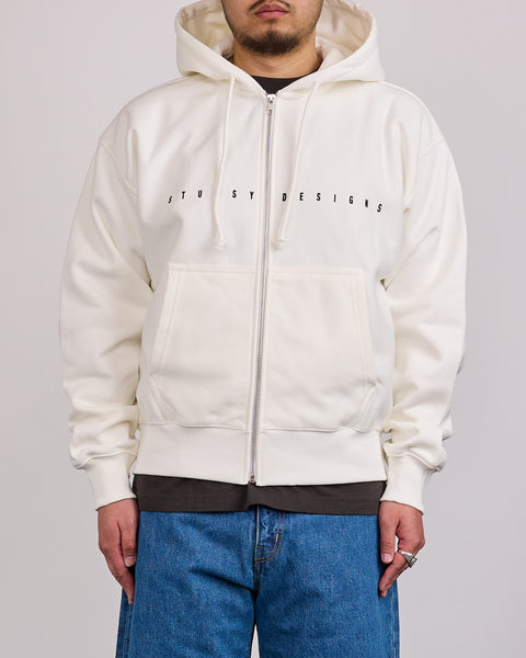 Stussy S Box Zip Hoodie Off White – LESS 17