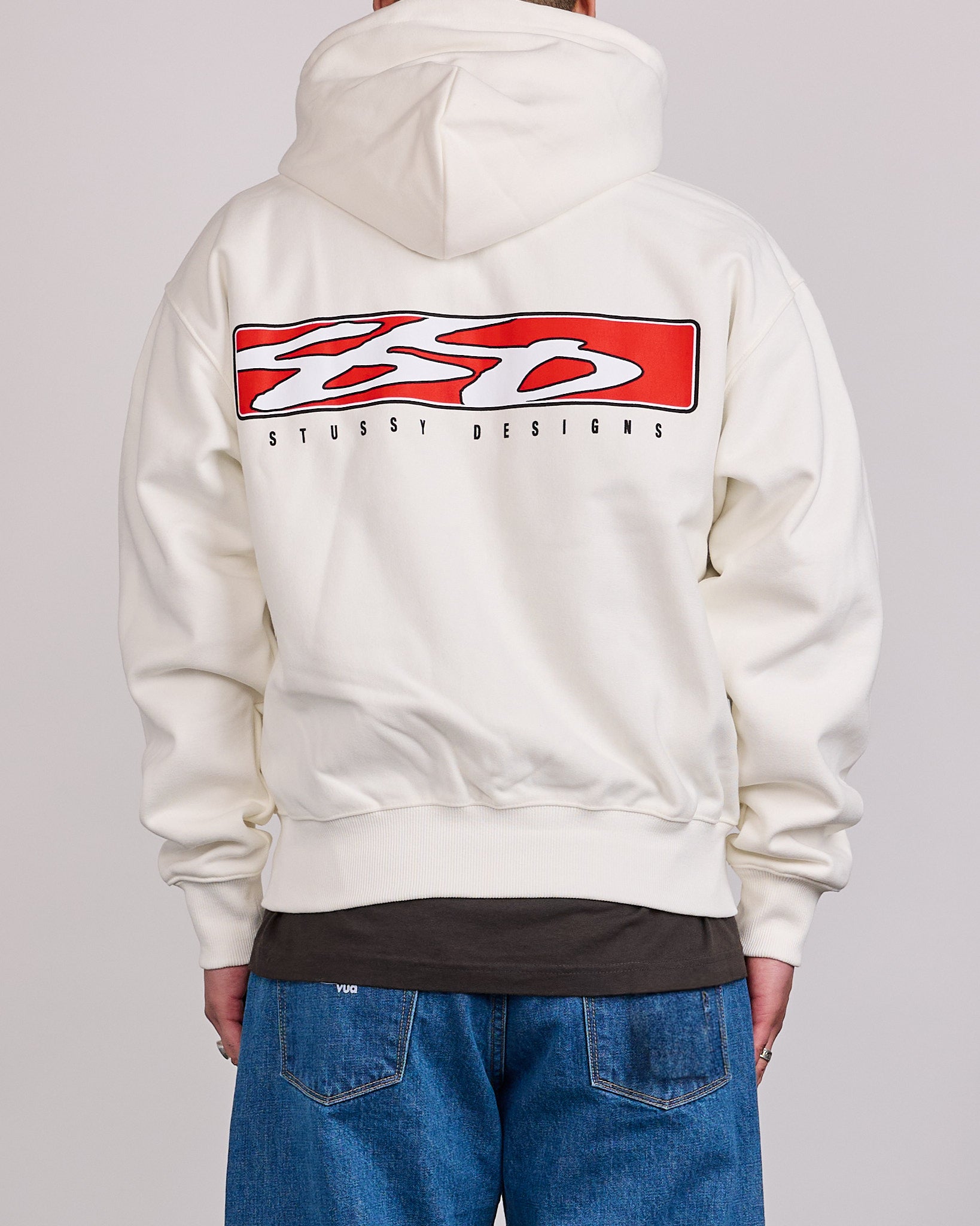 Stussy S Box Zip Hoodie Off White – LESS 17