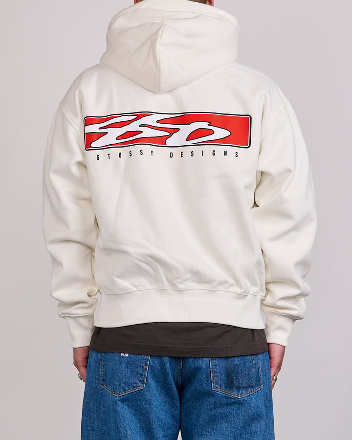 Stussy S Box Zip Hoodie Off White