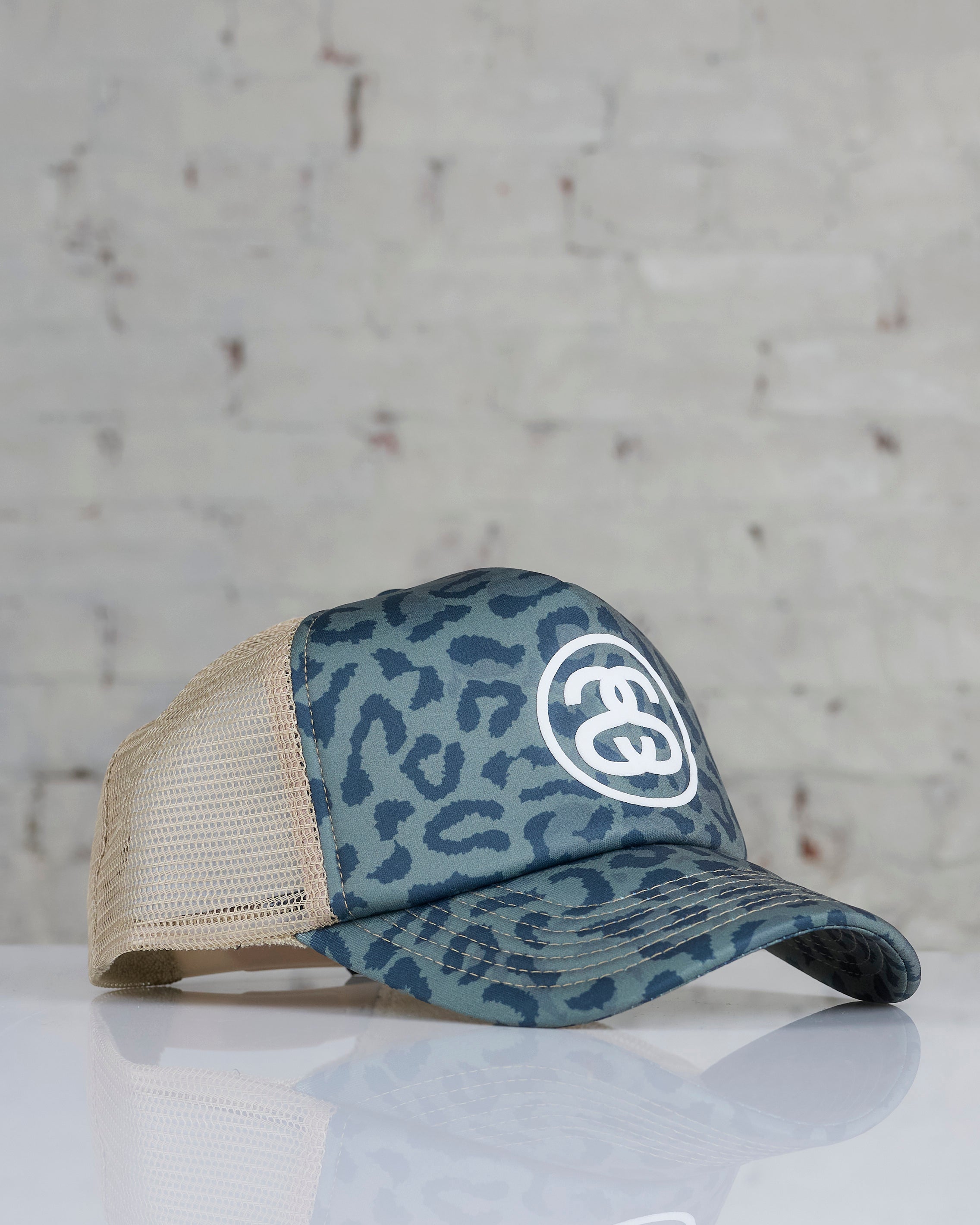 Stussy SS Link Trucker Cap Leopard