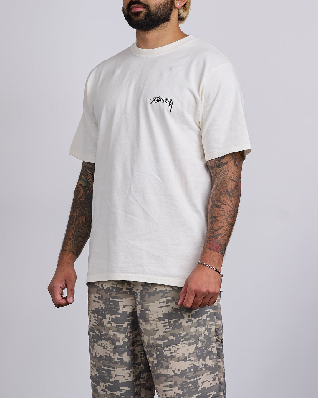 Stussy Serpent Pigment Dyed T-Shirt Natural
