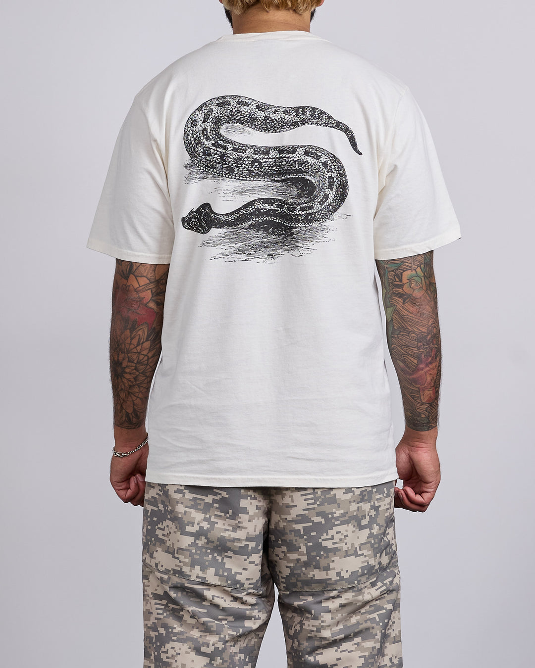 Stussy Serpent Pigment Dyed T-Shirt Natural
