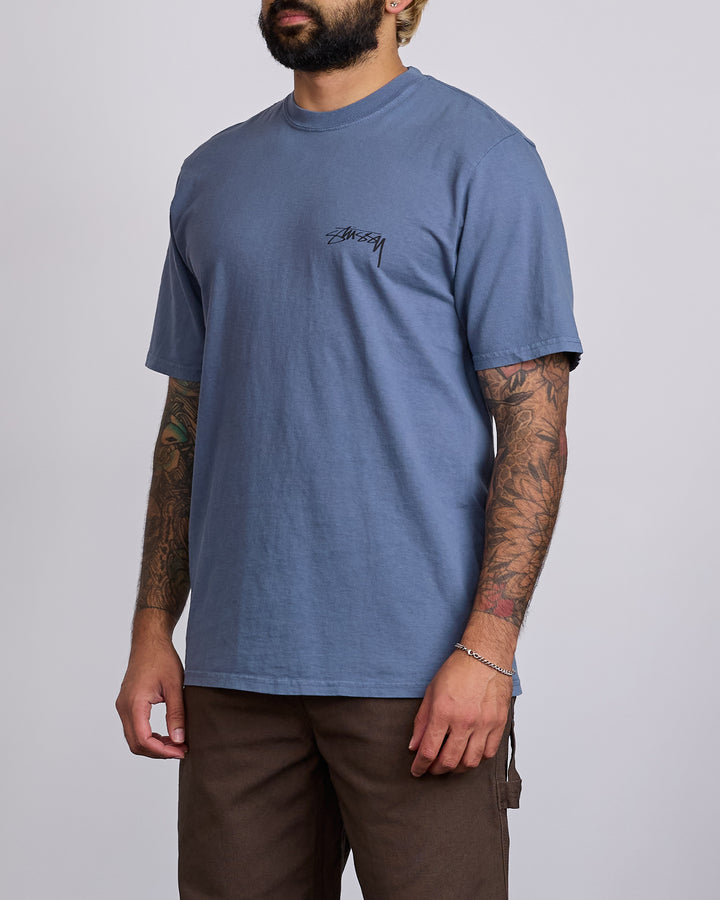 Stussy Serpent Pigment Dyed T-Shirt Navy
