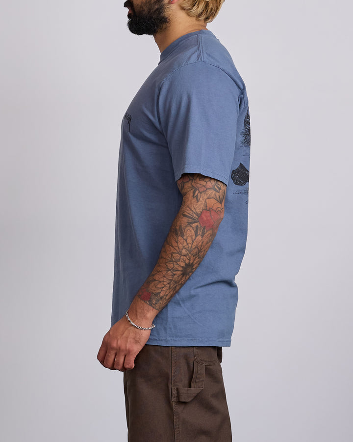 Stussy Serpent Pigment Dyed T-Shirt Navy