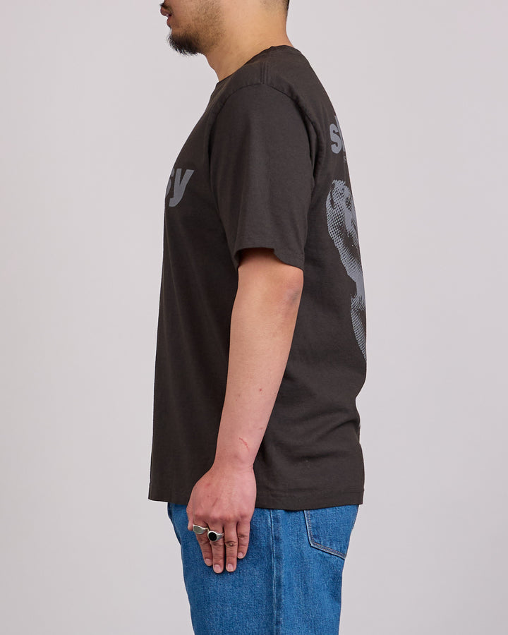 Stussy Shark Pigment Dyed T-Shirt Faded Black