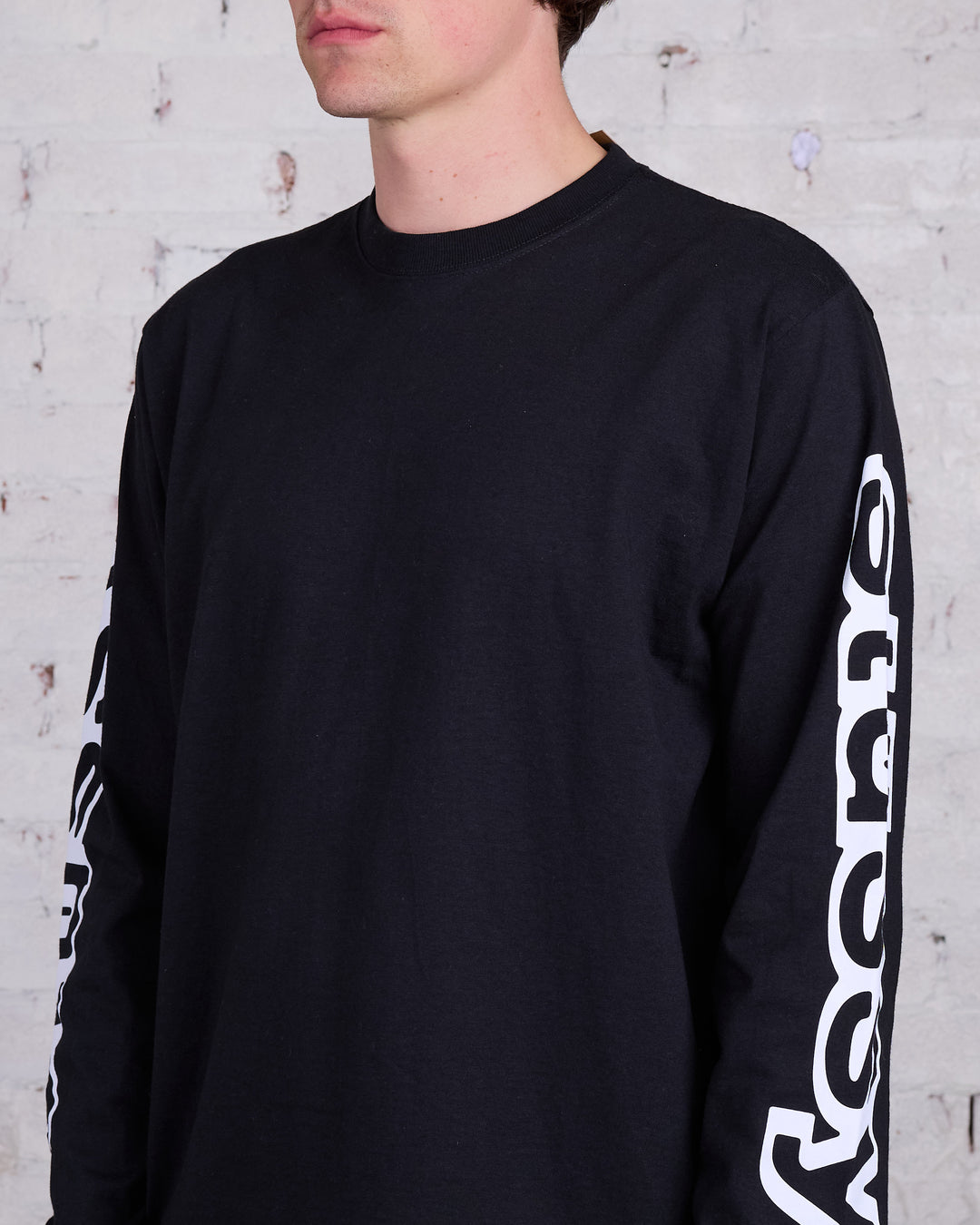 Stussy Sideways LS T-Shirt Black