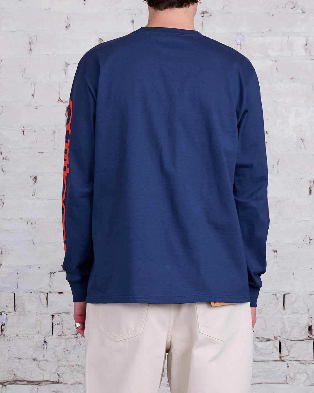 Stussy Sideways LS T-Shirt Navy