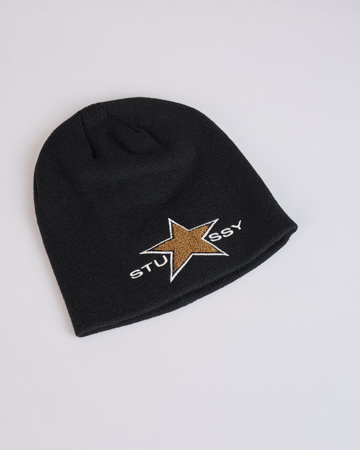 Stussy Skullcap Beanie Chenille Black