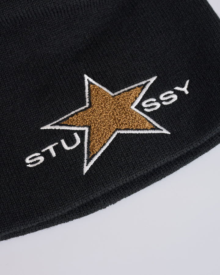 Stussy Skullcap Beanie Chenille Black