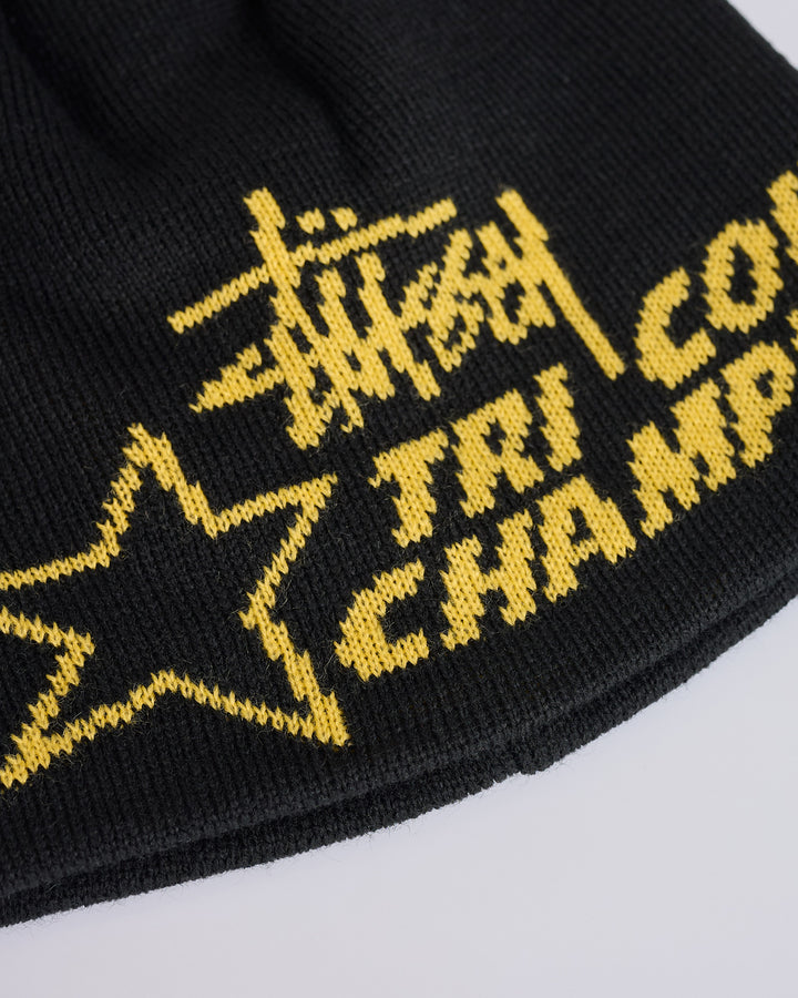 Stussy Skullcap Beanie Tri County Black