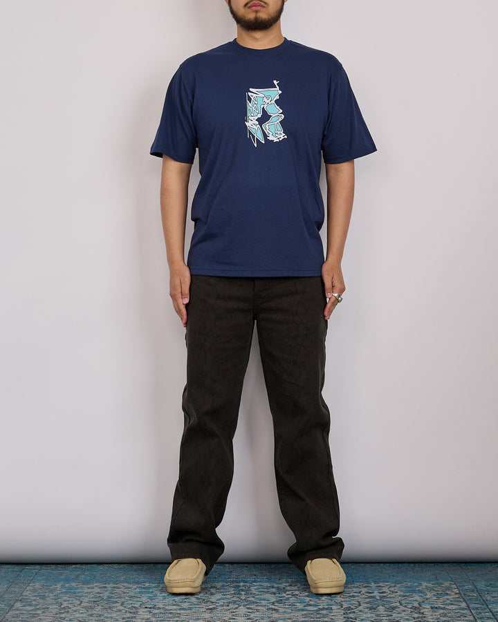 Stussy Smooth Sk8 T-Shirt Navy