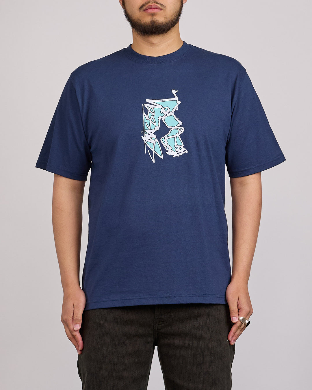Stussy Smooth Sk8 T-Shirt Navy