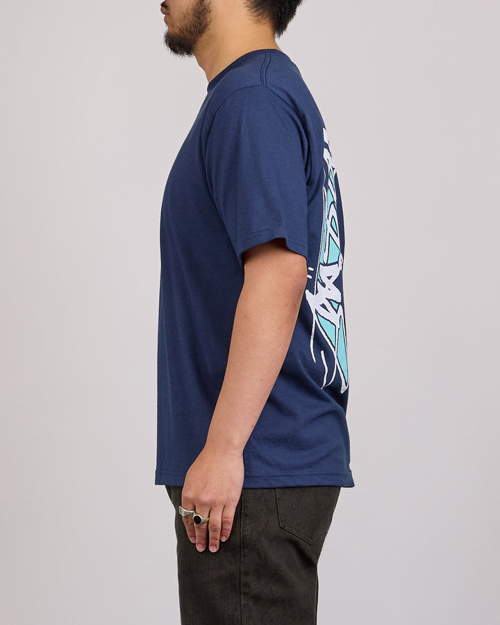 Stussy Smooth Sk8 T-Shirt Navy