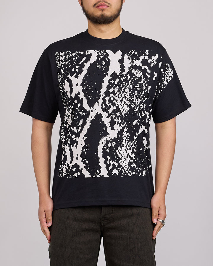 Stussy Snakeskin T-Shirt Black