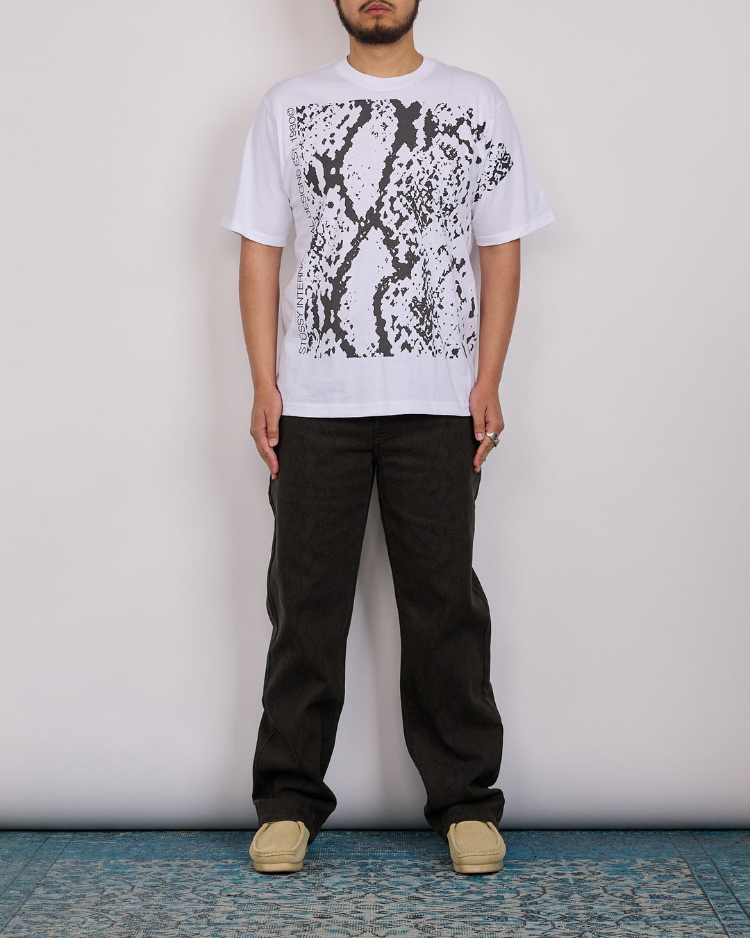 Stussy Snakeskin T-Shirt White