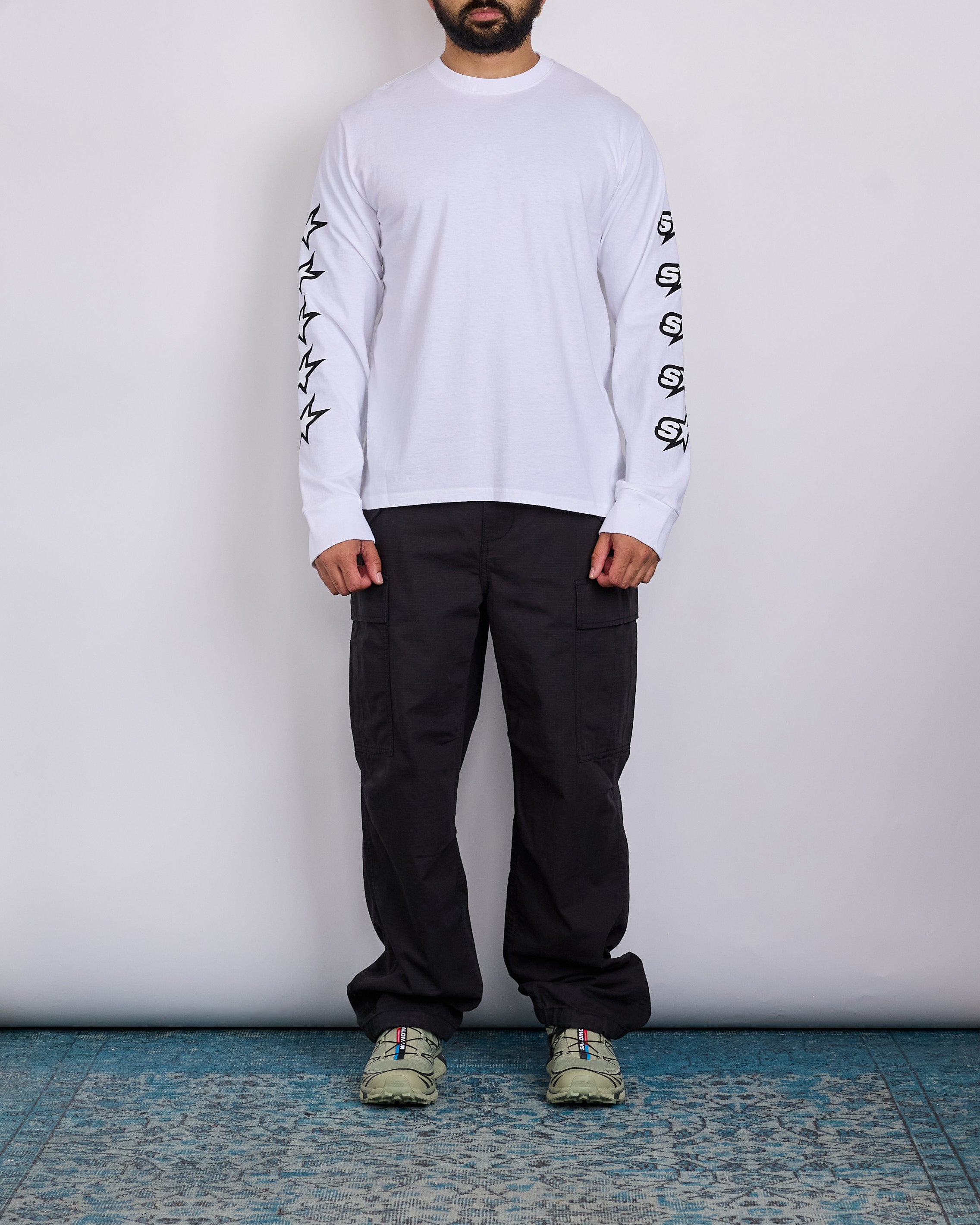 Stussy Speedway Long T-Shirt White – LESS 17