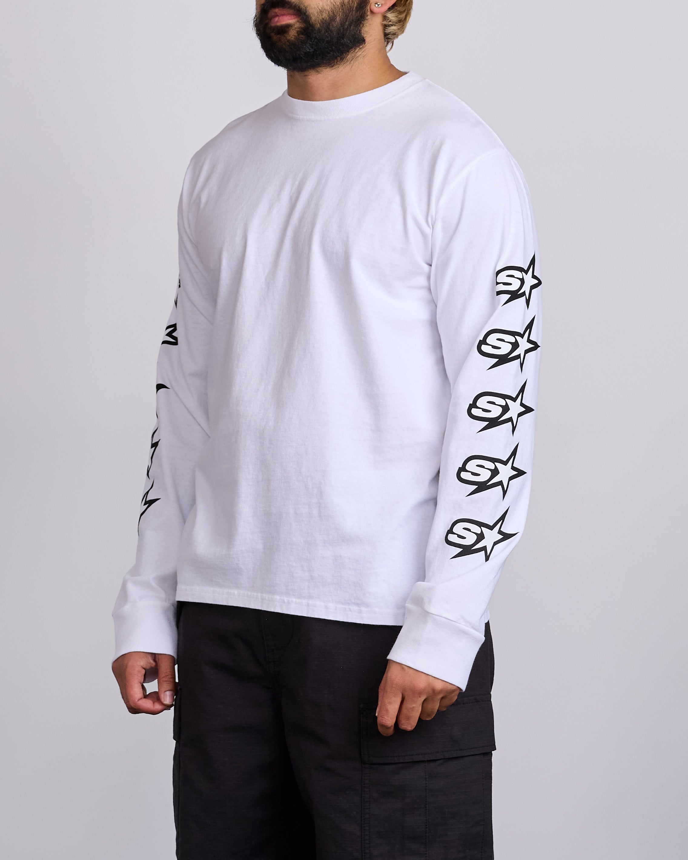 Stussy Speedway Long T-Shirt White – LESS 17