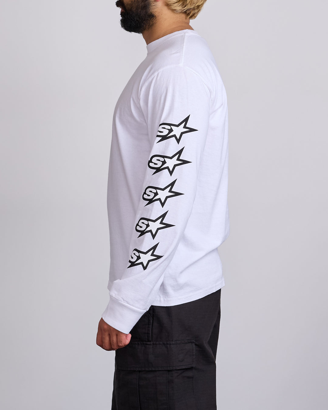 Stussy Speedway Long T-Shirt White