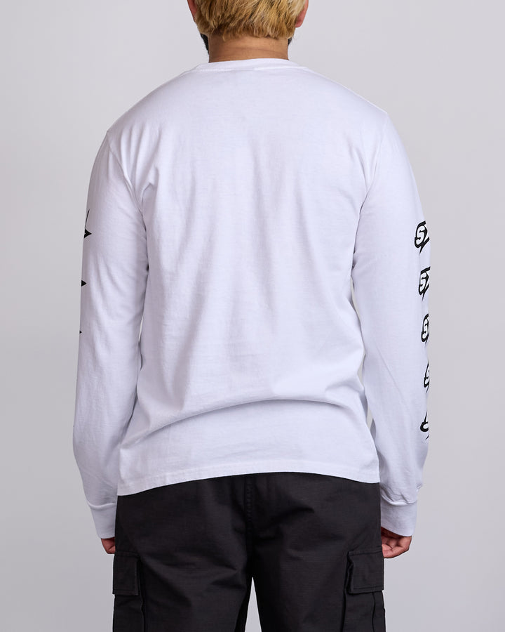 Stussy Speedway Long T-Shirt White