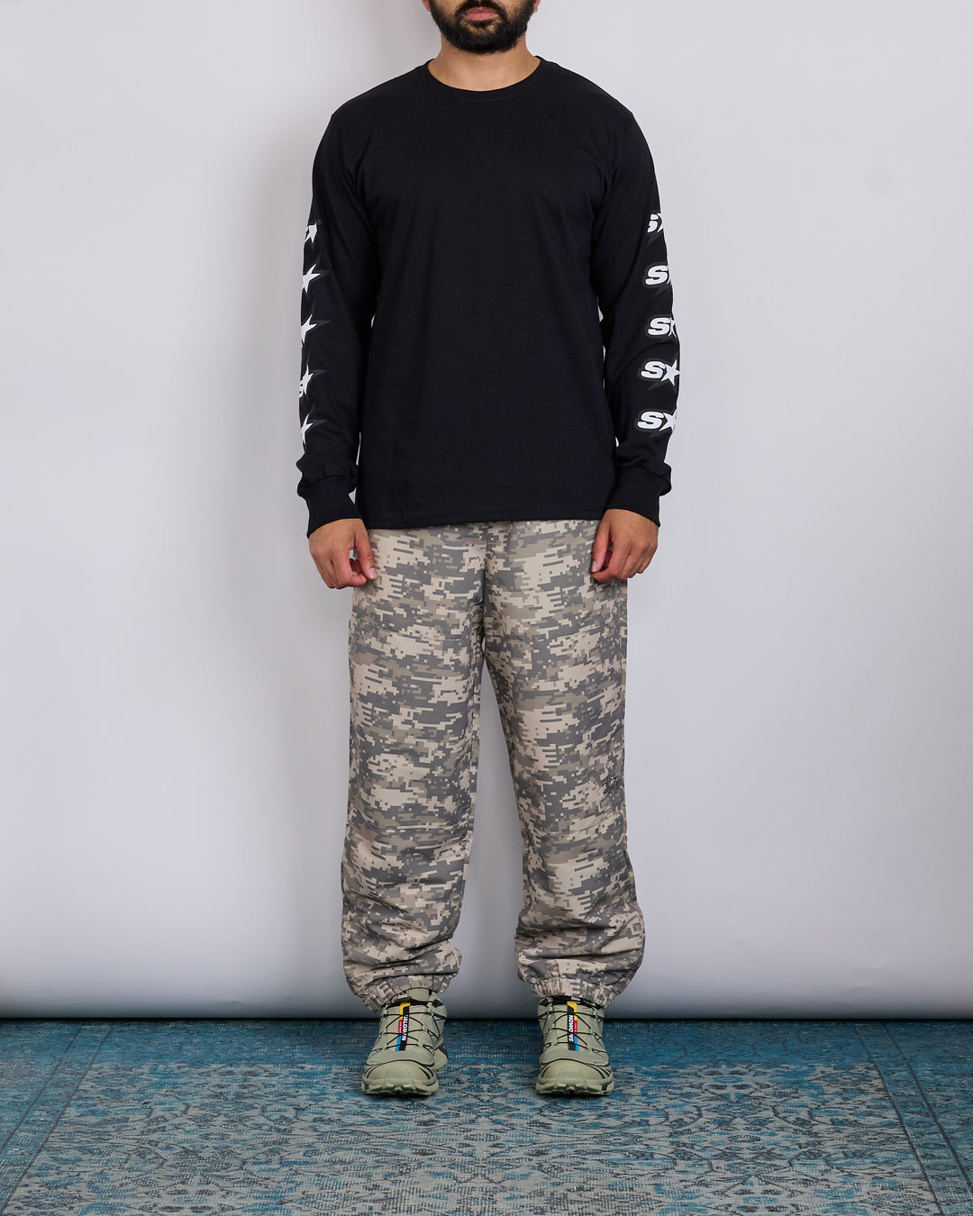 Stussy Speedway Longsleeve T-Shirt Black