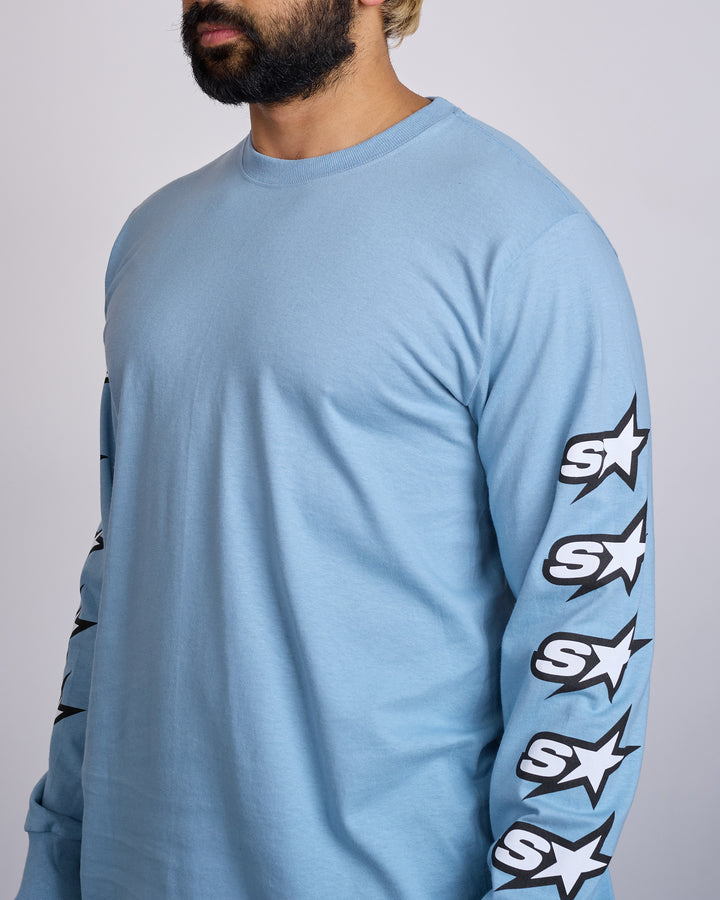 Stussy Speedway Longsleeve T-Shirt Slate