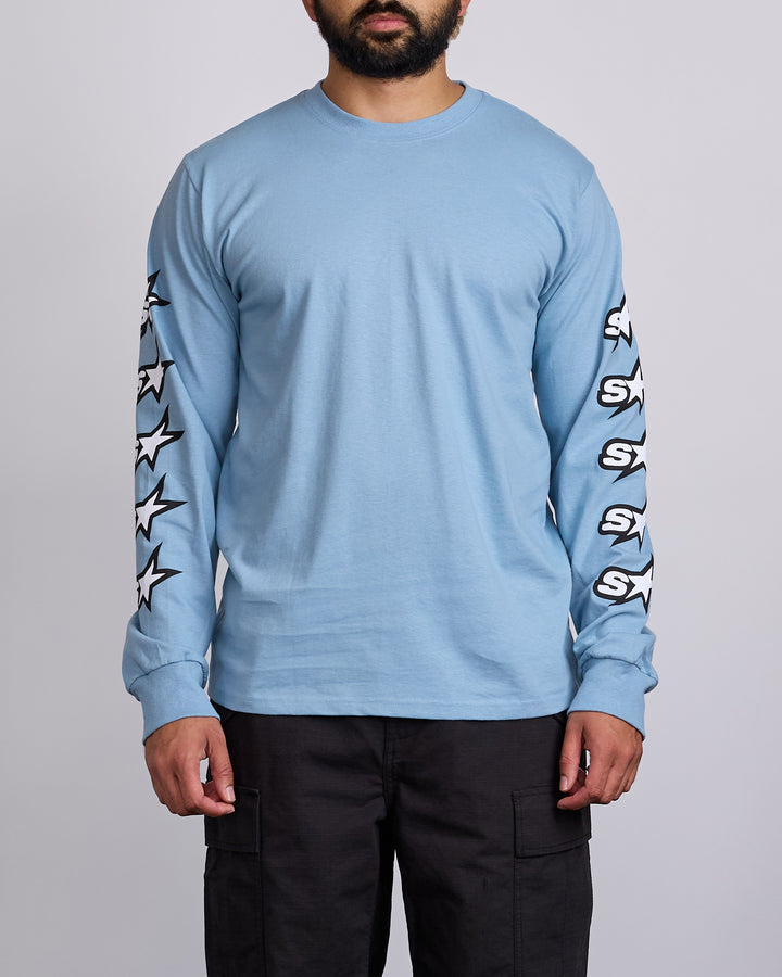Stussy Speedway Longsleeve T-Shirt Slate