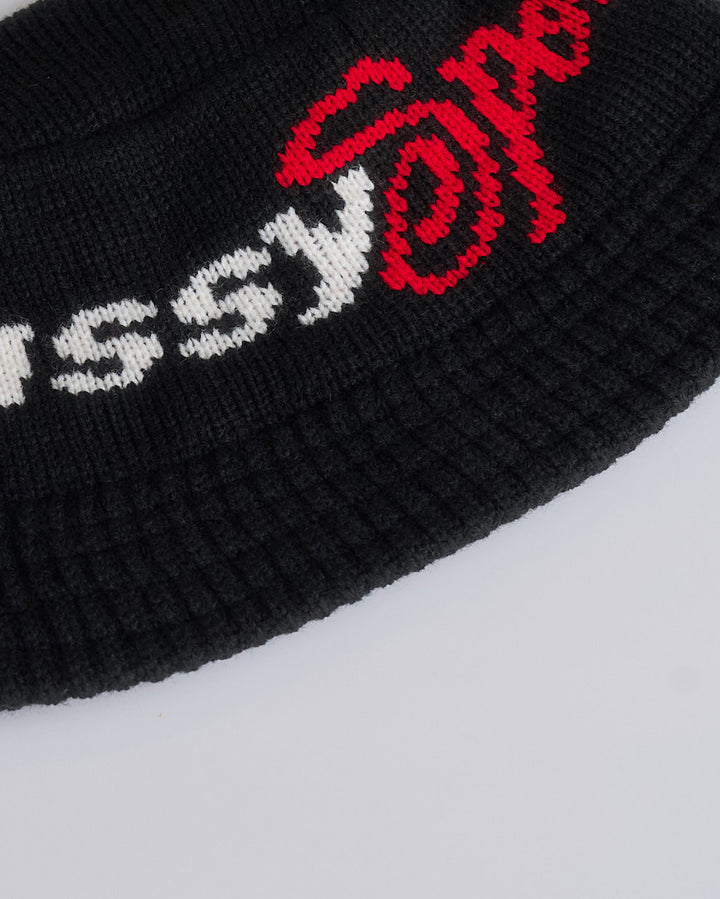 Stussy Sport Knit Bucket Hat Black