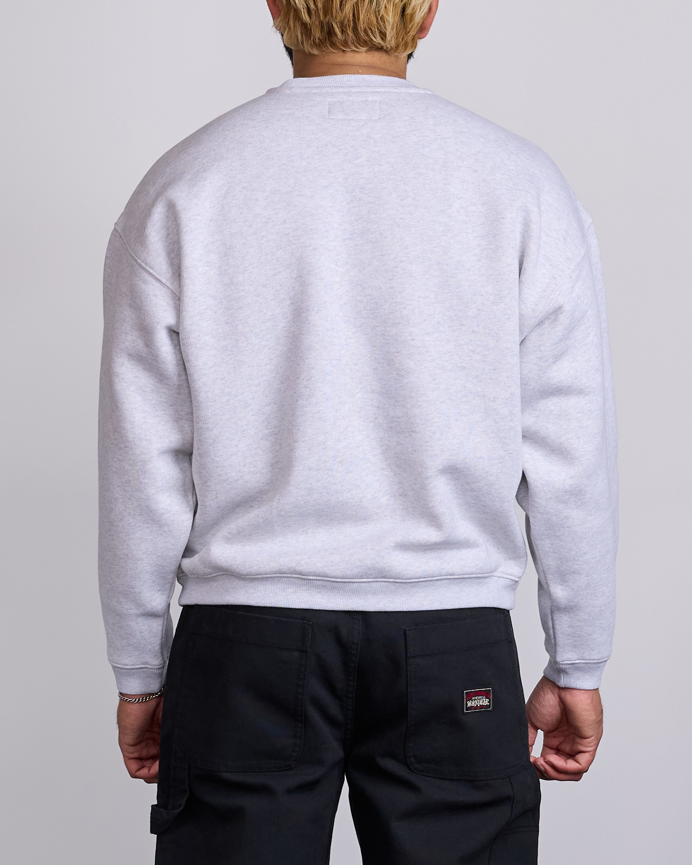 Stussy State Crewneck Ash Heather – LESS 17