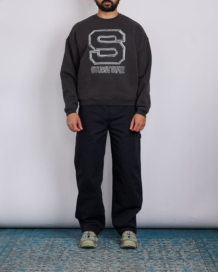Stussy State Crewneck Black
