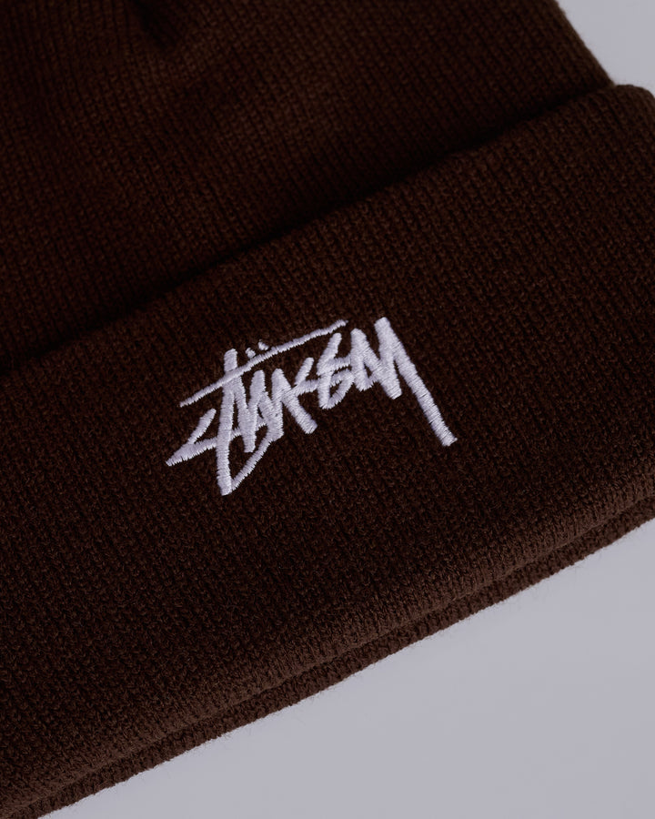 Stussy Stock Cuff Beanie Cocoa