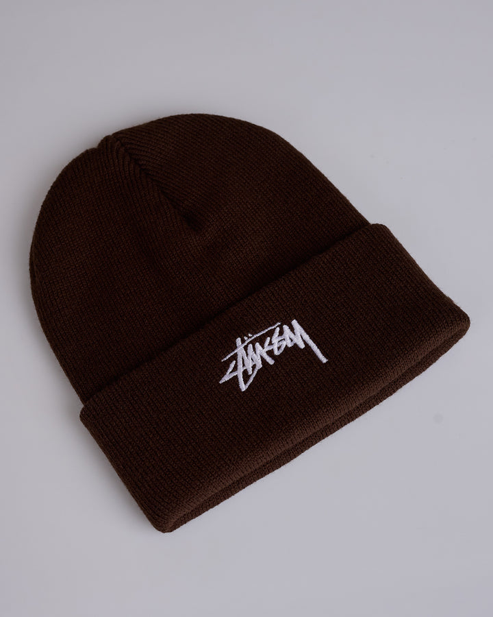 Stussy Stock Cuff Beanie Cocoa