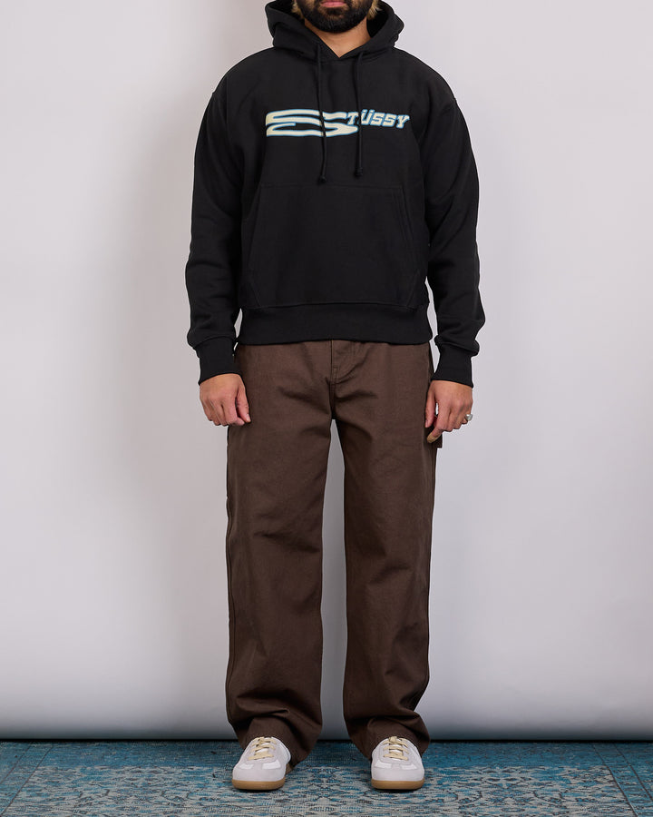 Stussy Stretch Hooded Sweatshirt Black