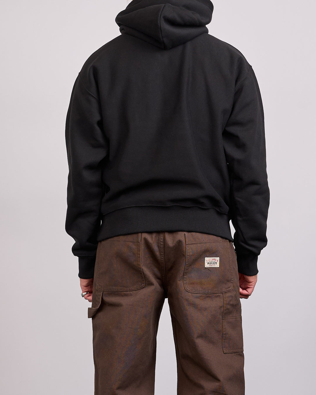 Stussy Stretch Hooded Sweatshirt Black