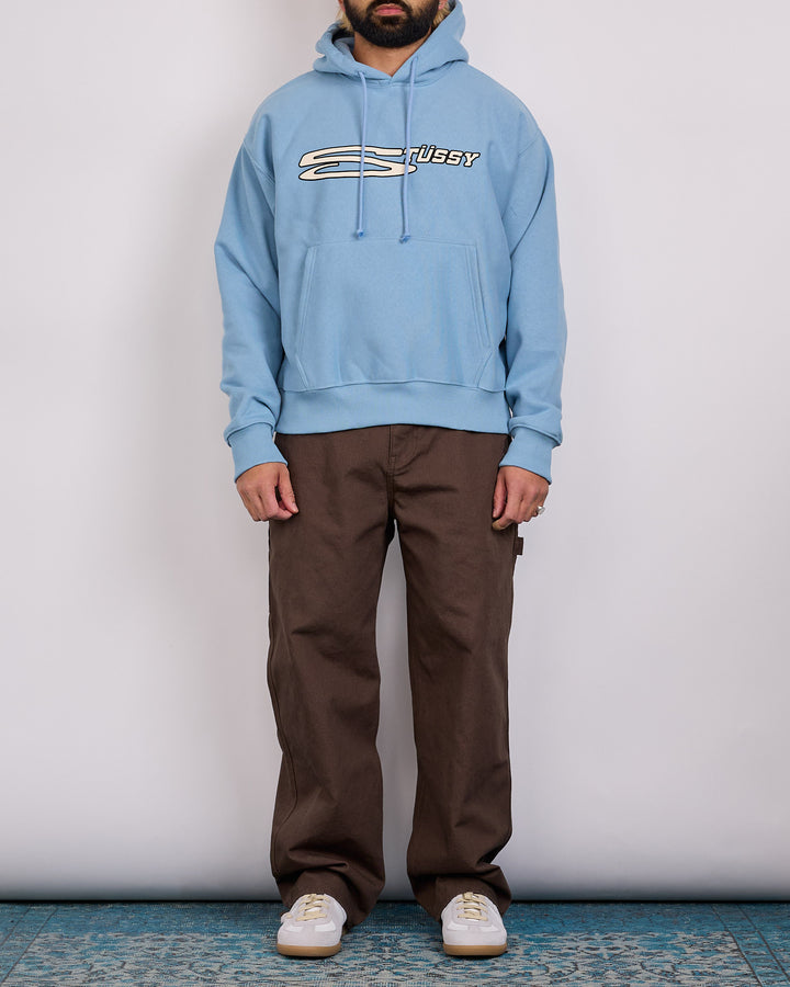 Stussy Stretch Hooded Sweatshirt Slate