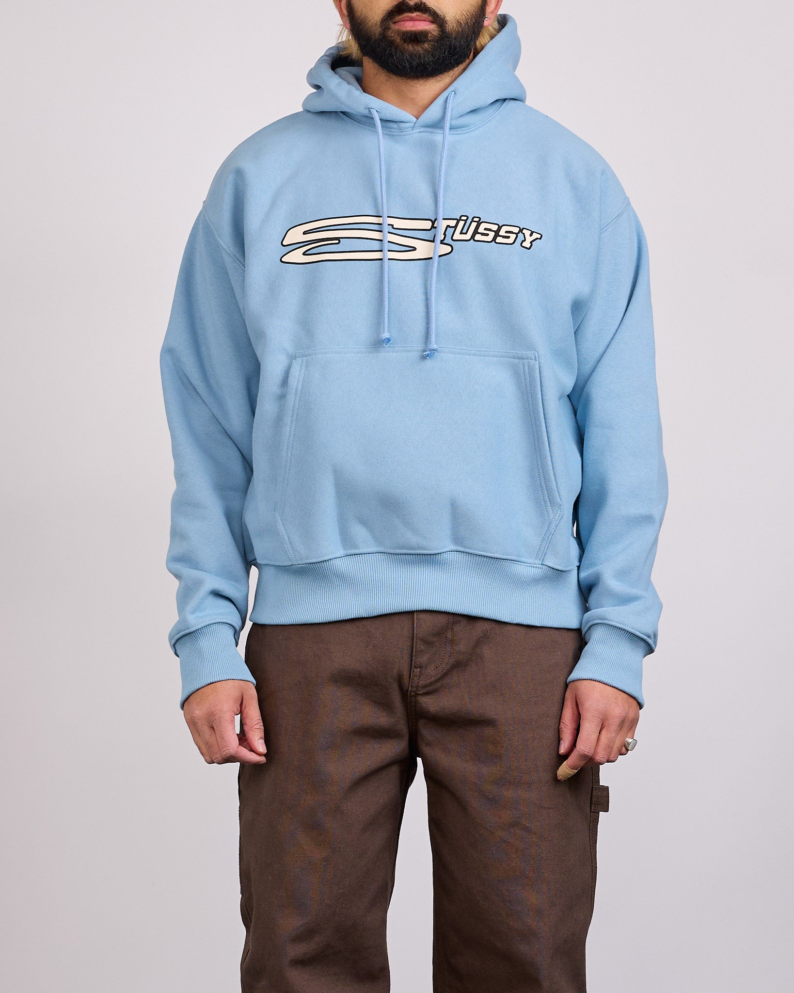 Stussy Stretch Hooded Sweatshirt Slate – LESS 17