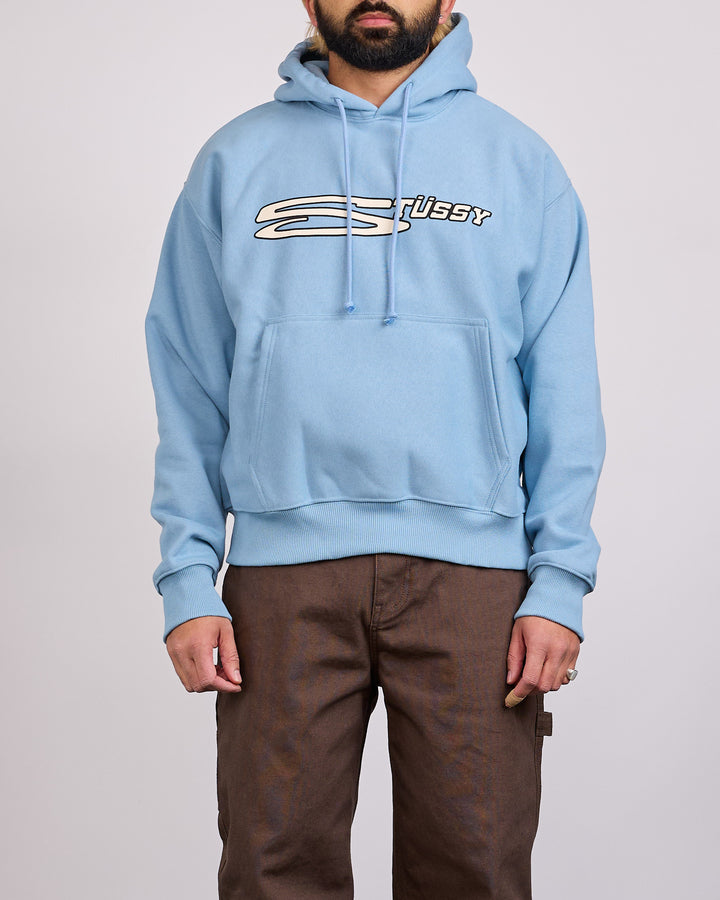 Stussy Stretch Hooded Sweatshirt Slate