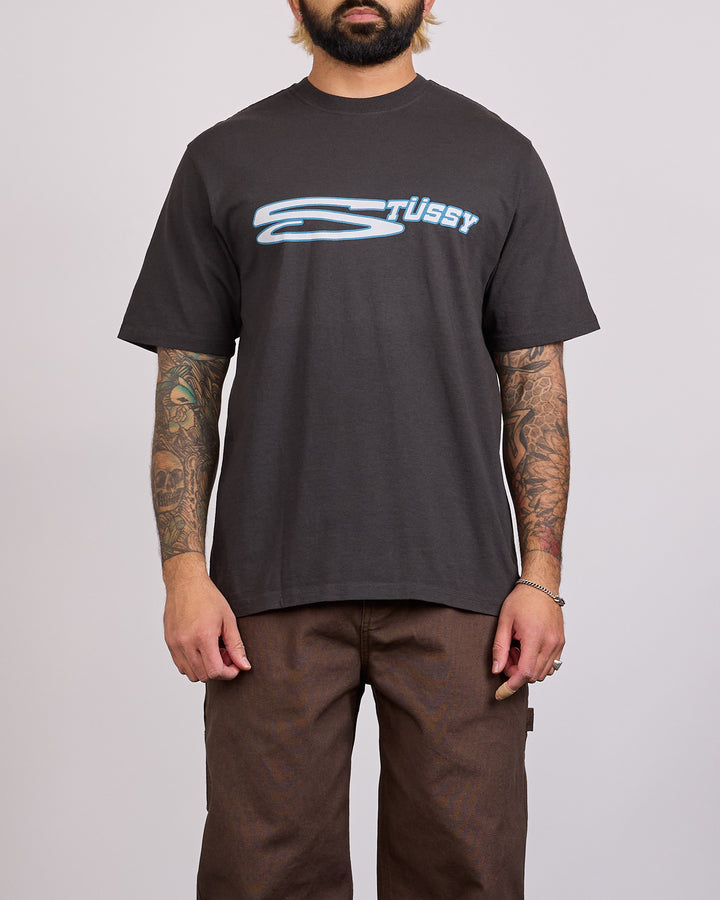Stussy Stretch Pigment Dyed T-Shirt Faded Black