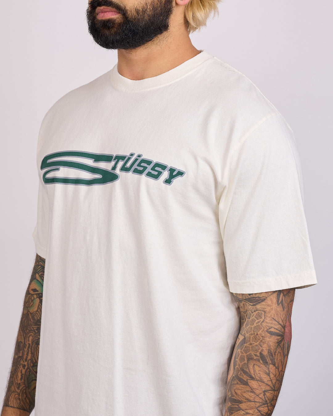 Stussy Stretch Pigment Dyed T-Shirt Natural