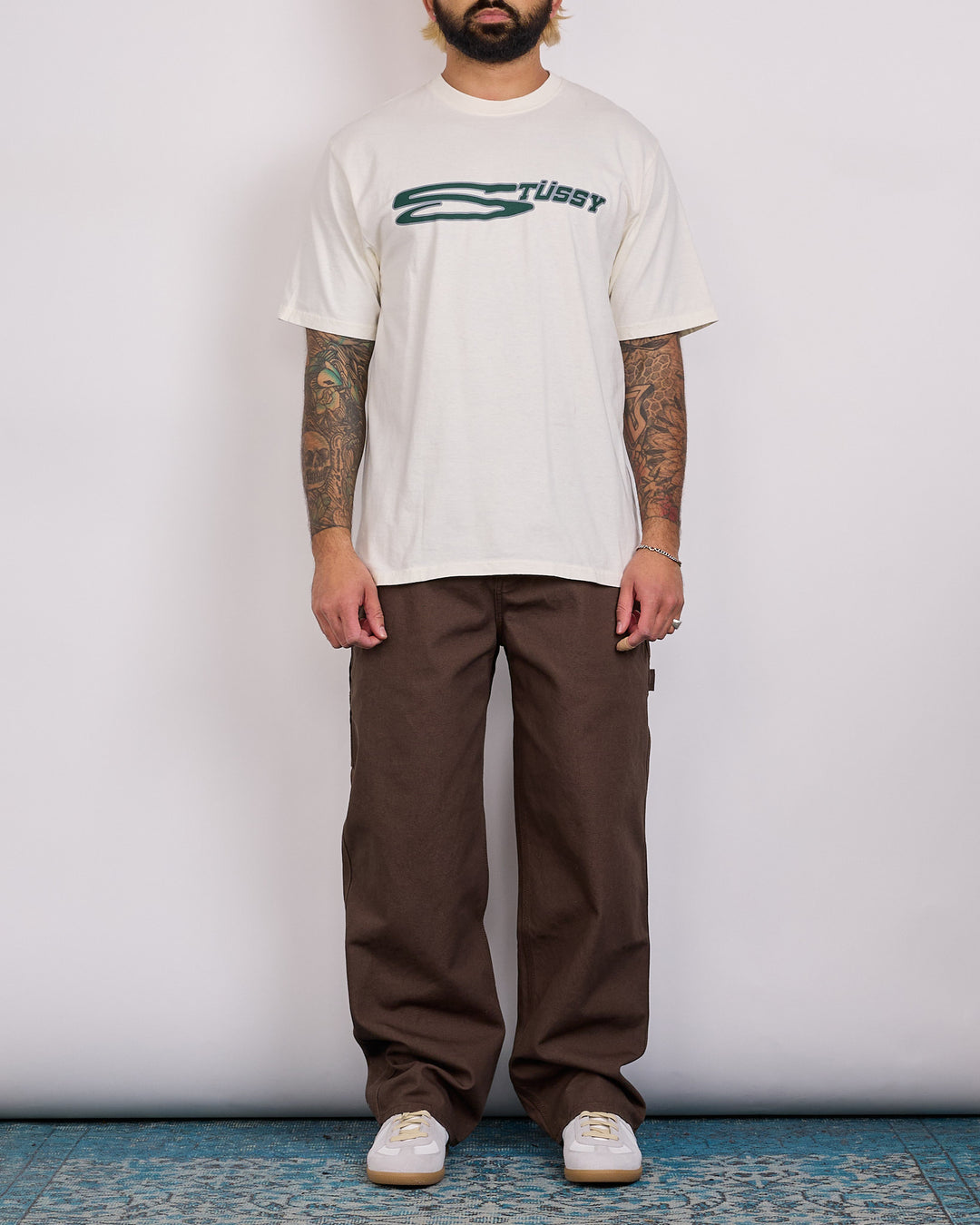 Stussy Stretch Pigment Dyed T-Shirt Natural