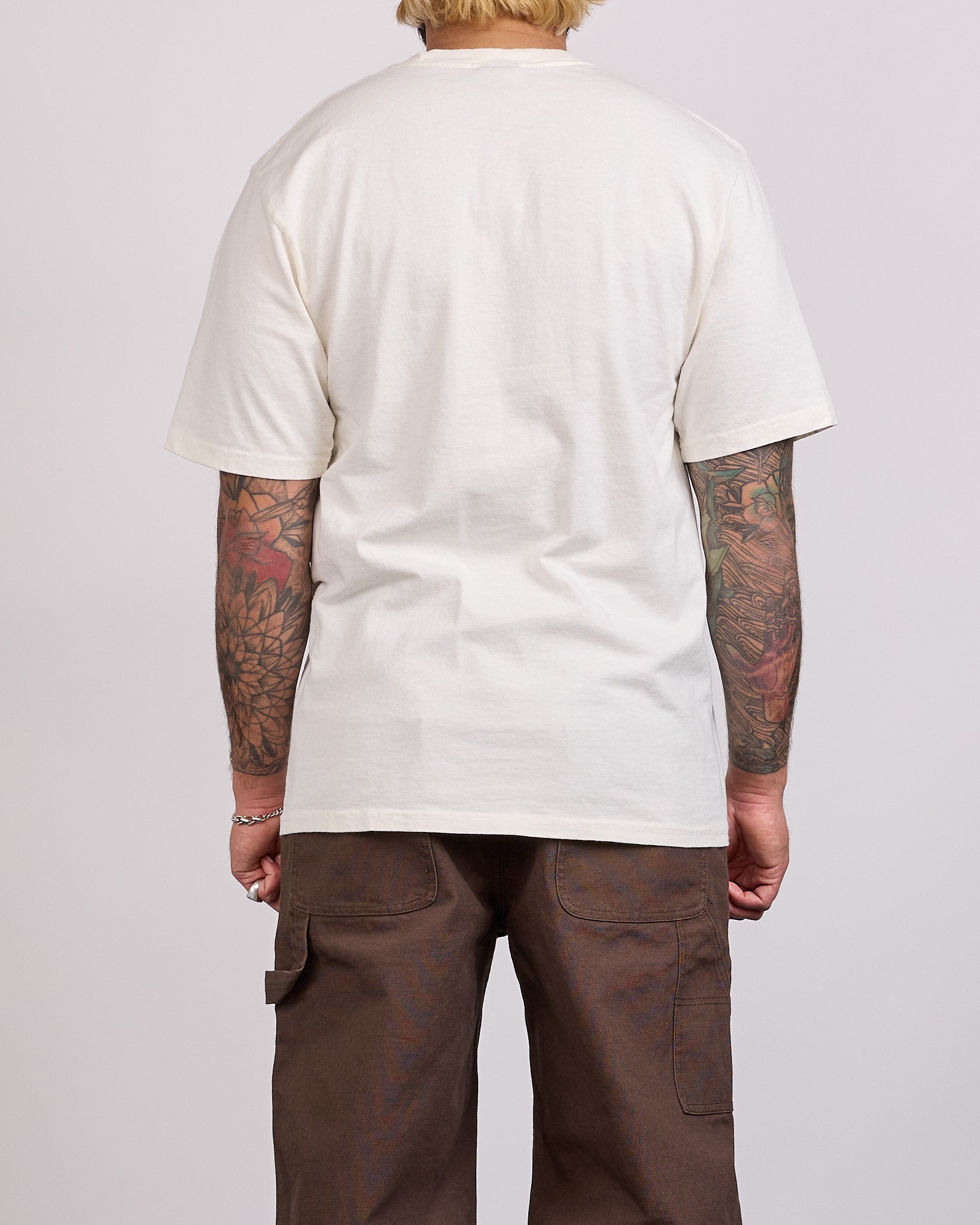 Stussy Stretch Pigment Dyed T-Shirt Natural – LESS 17